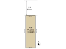 【大阪府/大阪市平野区平野西】大阪市平野区平野西4丁目 土地 区画図