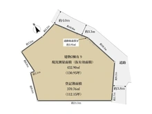 【大阪府/大阪市阿倍野区北畠】大阪市阿倍野区北畠3丁目 土地 区画図