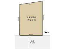 【大阪府/大阪市東住吉区山坂】大阪市東住吉区山坂1丁目 土地 区画図