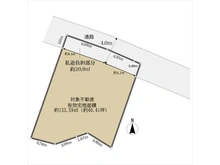 【京都府/京都市左京区上高野薩田町】京都市左京区上高野薩田町 土地 区画図