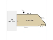 【京都府/京都市東山区白川筋三条下る】京都市東山区白川筋三条下る梅宮町 土地 区画図