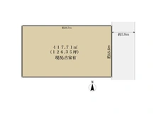 【京都府/京都市左京区北白川下池田町】京都市左京区北白川下池田町 土地 区画図