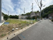 【京都府/京都市西京区山田開キ町】京都市西京区山田開キ町 土地 北側前面道路（東側より撮影）