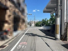 【京都府/京都市上京区元誓願寺通堀川西入】京都市上京区元誓願寺通堀川西入富小路町 土地 前面道路（西から東を撮影）