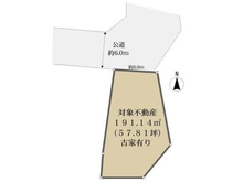 【京都府/長岡京市奥海印寺】長岡京市奥海印寺向イ山 土地 区画図