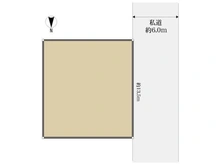 【千葉県/習志野市東習志野】習志野市東習志野4丁目 土地 区画図
