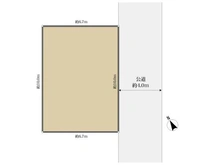 【埼玉県/所沢市上新井】所沢市上新井4丁目 土地 区画図