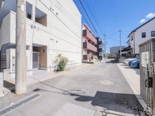 【千葉県/柏市旭町】柏市旭町四丁目古家付土地 前面道路私道、東側です。