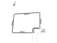 【千葉県/流山市おおたかの森北】流山市おおたかの森北1丁目 土地 区画図