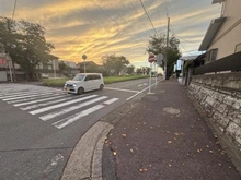 【千葉県/松戸市六高台】松戸市六高台6丁目 土地 前面道路含む現地写真
