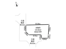 【東京都/調布市染地】調布市染地3丁目 土地 区画図