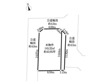 【東京都/調布市染地】調布市染地3丁目 土地 区画図