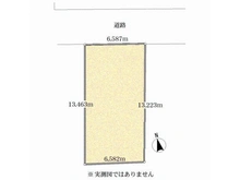 【神奈川県/横浜市港北区菊名】菊名6丁目古家付き土地 区画図
