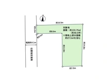 【東京都/三鷹市中原】三鷹市中原4丁目　土地 区画図