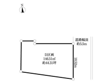 【東京都/三鷹市上連雀】三鷹市上連雀1丁目 土地 区画図