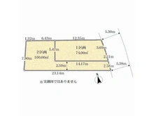 【東京都/大田区仲六郷】仲六郷3丁目土地　2区画 区画図