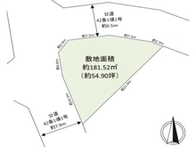 【神奈川県/横浜市戸塚区鳥が丘】横浜市戸塚区鳥が丘　土地 区画図