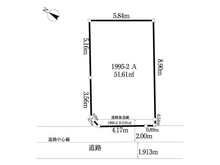 【千葉県/市川市市川南】市川市市川南3丁目 土地 区画図