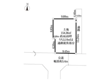 【東京都/国分寺市泉町】国分寺市泉町1丁目 土地 区画図