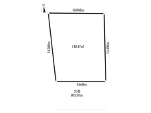 【東京都/江戸川区南葛西】江戸川区南葛西2丁目 土地 区画図