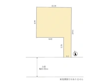 【神奈川県/川崎市幸区小向西町】小向西町1丁目古家付き土地 区画図
