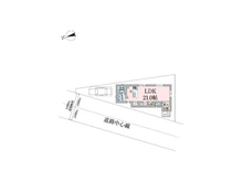 【東京都/練馬区谷原】練馬区谷原2丁目 土地 区画図+建物プラン例