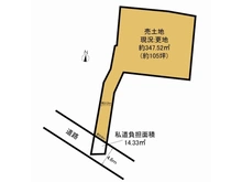 【京都府/長岡京市神足】長岡京市神足三丁目　売地 区画図