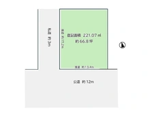 【千葉県/船橋市前原西】船橋市前原西一丁目　土地 区画図