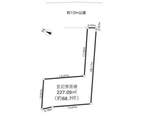 【東京都/清瀬市元町】清瀬市元町2丁目 土地 区画図
