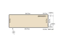 【東京都/三鷹市下連雀】東京都三鷹市下連雀2丁目 土地 区画図