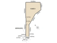 【東京都/調布市深大寺南町】東京都調布市深大寺南町4丁目 土地 区画図
