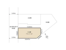 【東京都/杉並区上井草】東京都杉並区上井草4丁目 土地 区画図