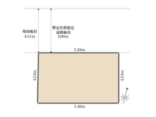 【東京都/葛飾区青戸】東京都葛飾区青戸4丁目 土地 区画図