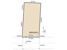 【東京都/世田谷区若林】東京都世田谷区若林1丁目 土地 区画図