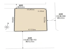 【埼玉県/さいたま市見沼区大和田町】埼玉県さいたま市見沼区大和田町1丁目 土地 区画図