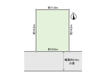 【千葉県/松戸市秋山】松戸市秋山 土地 区画図