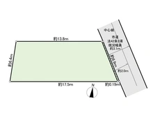 【千葉県/流山市野々下】流山市野々下5丁目 土地 区画図