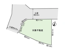 【千葉県/流山市名都借】流山市名都借 土地 区画図