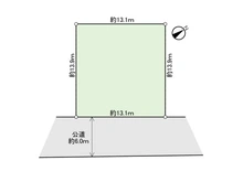 【千葉県/流山市宮園】流山市宮園3丁目 土地 区画図