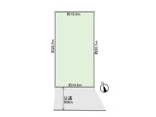 【千葉県/松戸市新松戸南】松戸市新松戸南1丁目 土地 区画図