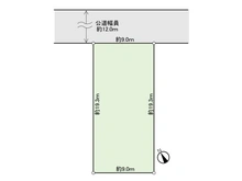 【千葉県/松戸市新松戸】松戸市新松戸5丁目 土地 区画図