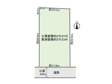 【千葉県/松戸市三矢小台】松戸市三矢小台2丁目 土地 区画図