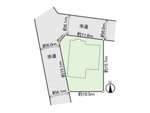 【千葉県/流山市大字北】流山市大字北 土地 区画図