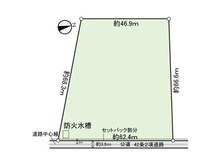 【千葉県/松戸市金ケ作】松戸市金ケ作 土地 区画図