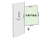 【千葉県/流山市加】流山市加5丁目 土地 区画図