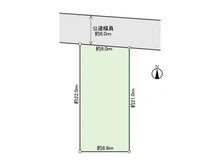 【千葉県/松戸市常盤平】松戸市常盤平6丁目 土地 区画図