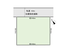 【千葉県/船橋市東船橋】船橋市東船橋6丁目 土地 区画図