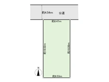 【東京都/武蔵野市境南町】武蔵野市境南町4丁目 土地 区画図