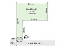 【東京都/世田谷区弦巻】世田谷区弦巻2丁目 土地 区画図