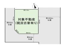 【東京都/中野区上鷺宮】中野区上鷺宮5丁目 土地 区画図